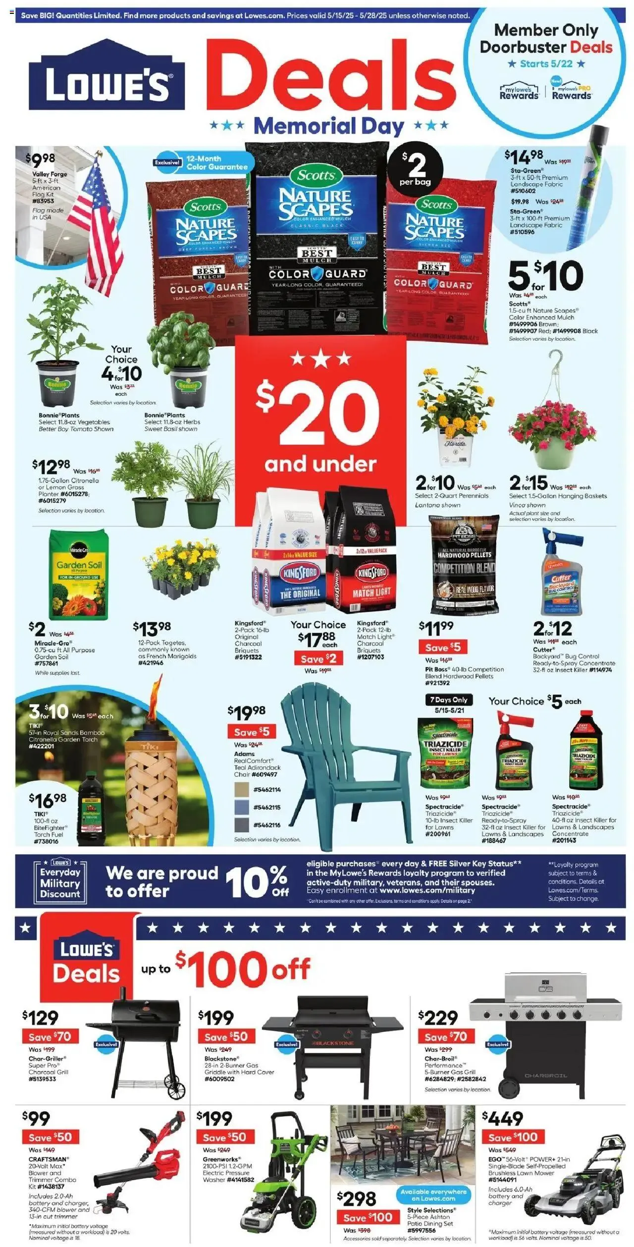 Weekly ad Lowe's Weekly Ad from May 15 to May 28 2025 - Page 1