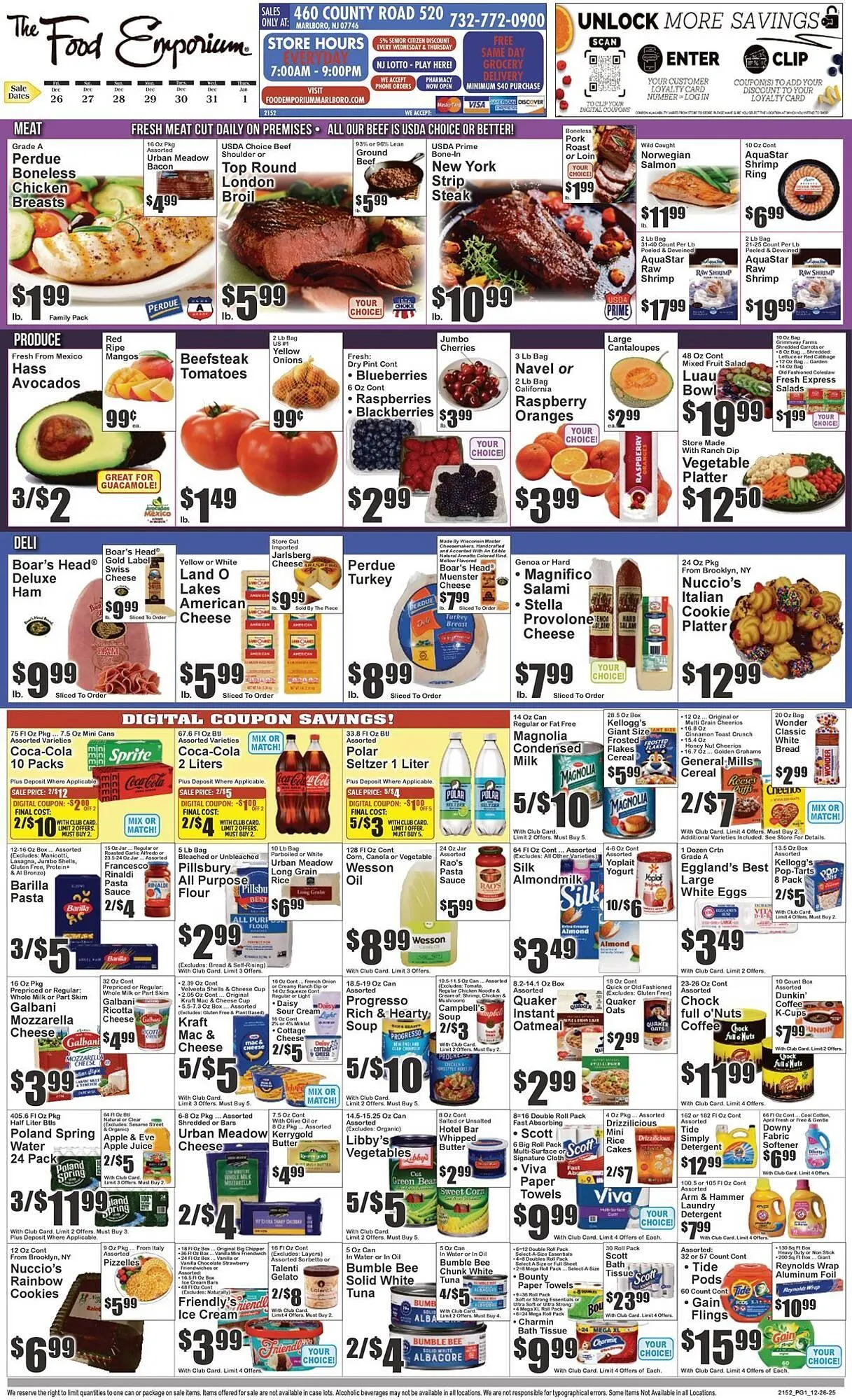 Weekly ad The Food Emporium circular from December 26 to January 1 2026 - Page 1