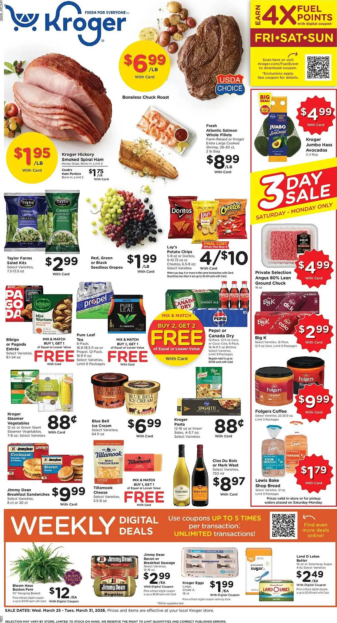 Weekly ad Kroger weekly ad from March 25 to March 31 2026 - Page 1