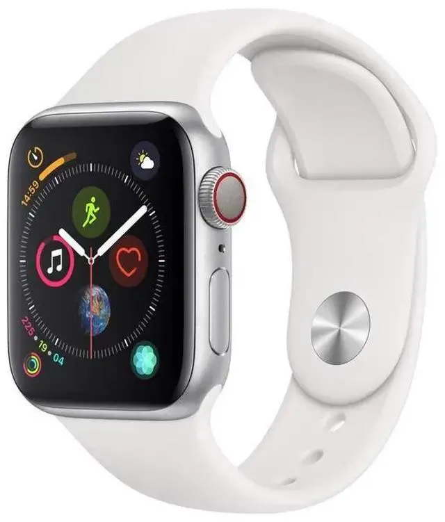 Apple Apple Watch Series 4 40 mm Fully Unlocked - Silver GPS + Cellular (Grade B)