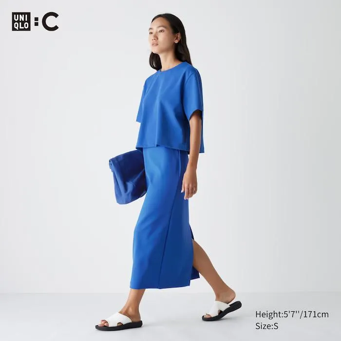 Crepe Jersey Narrow Skirt