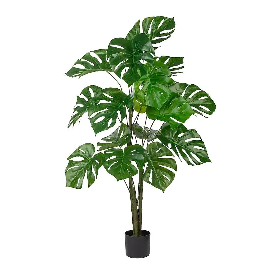 naturae decor 47-Inches Green Indoor/Outdoor Floor Monstera Artificial tree