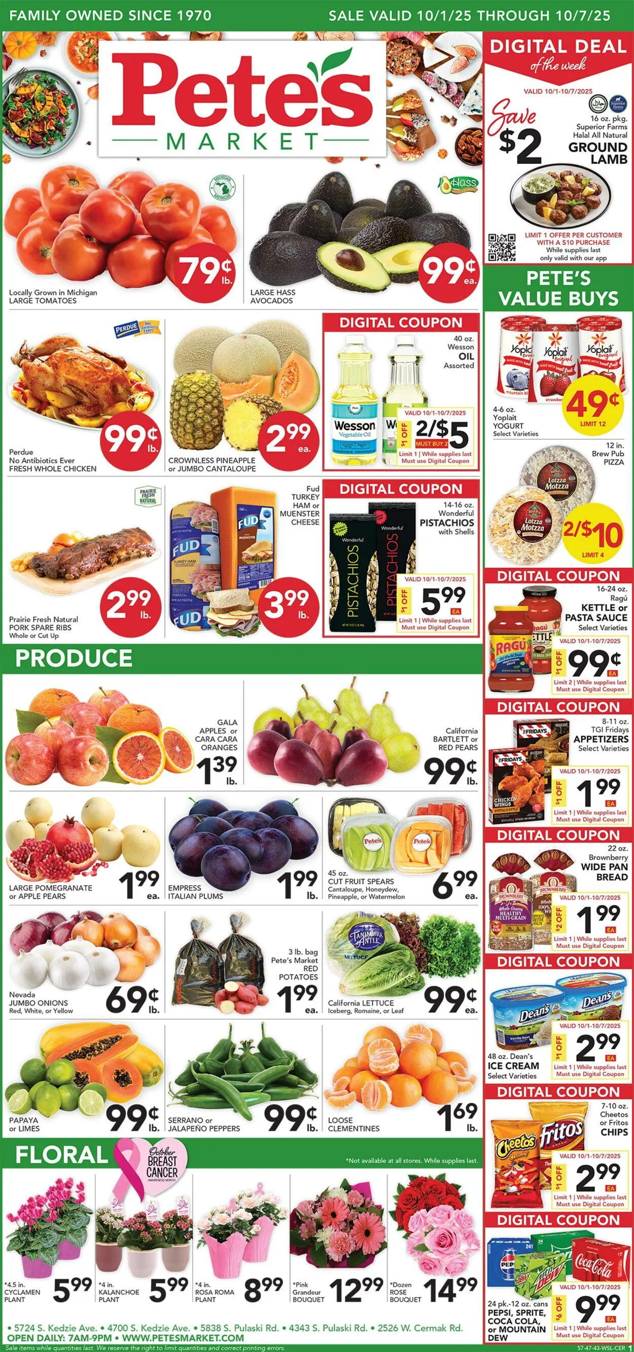 Weekly ad Pete's Fresh Market from October 1 to October 7 2025 - Page 1