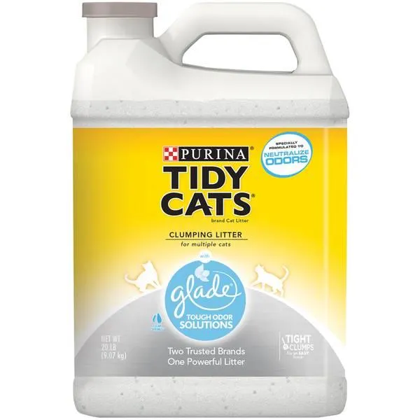 20 lb Clump Glade Clear Spring Tough Odor Litter Jug
