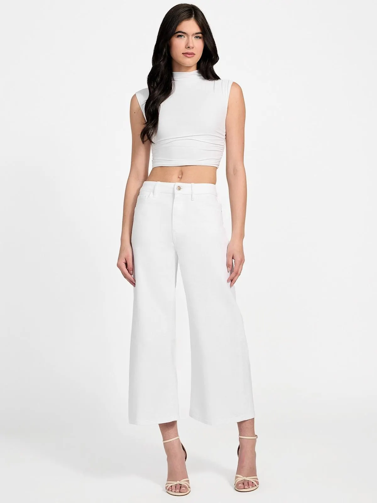 Eco Bellflower Cropped Wide Leg Jeans