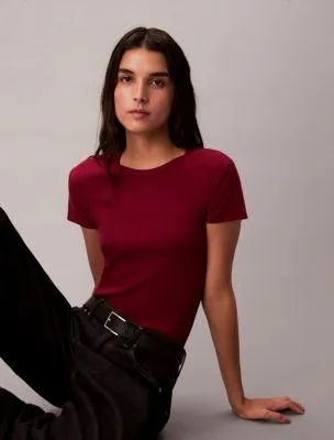 Cotton Contour Rib T-Shirt