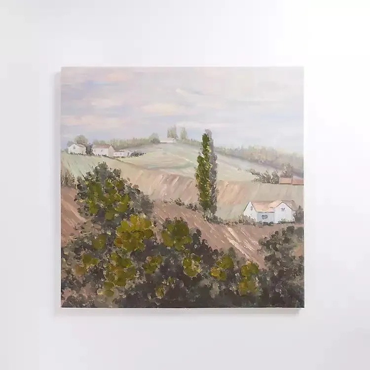 Hilly Landscape Canvas Art Print