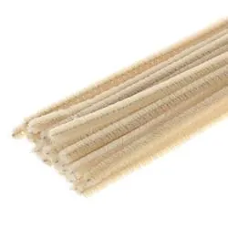 Beige Chenille Stems (Pack of 100 pieces)