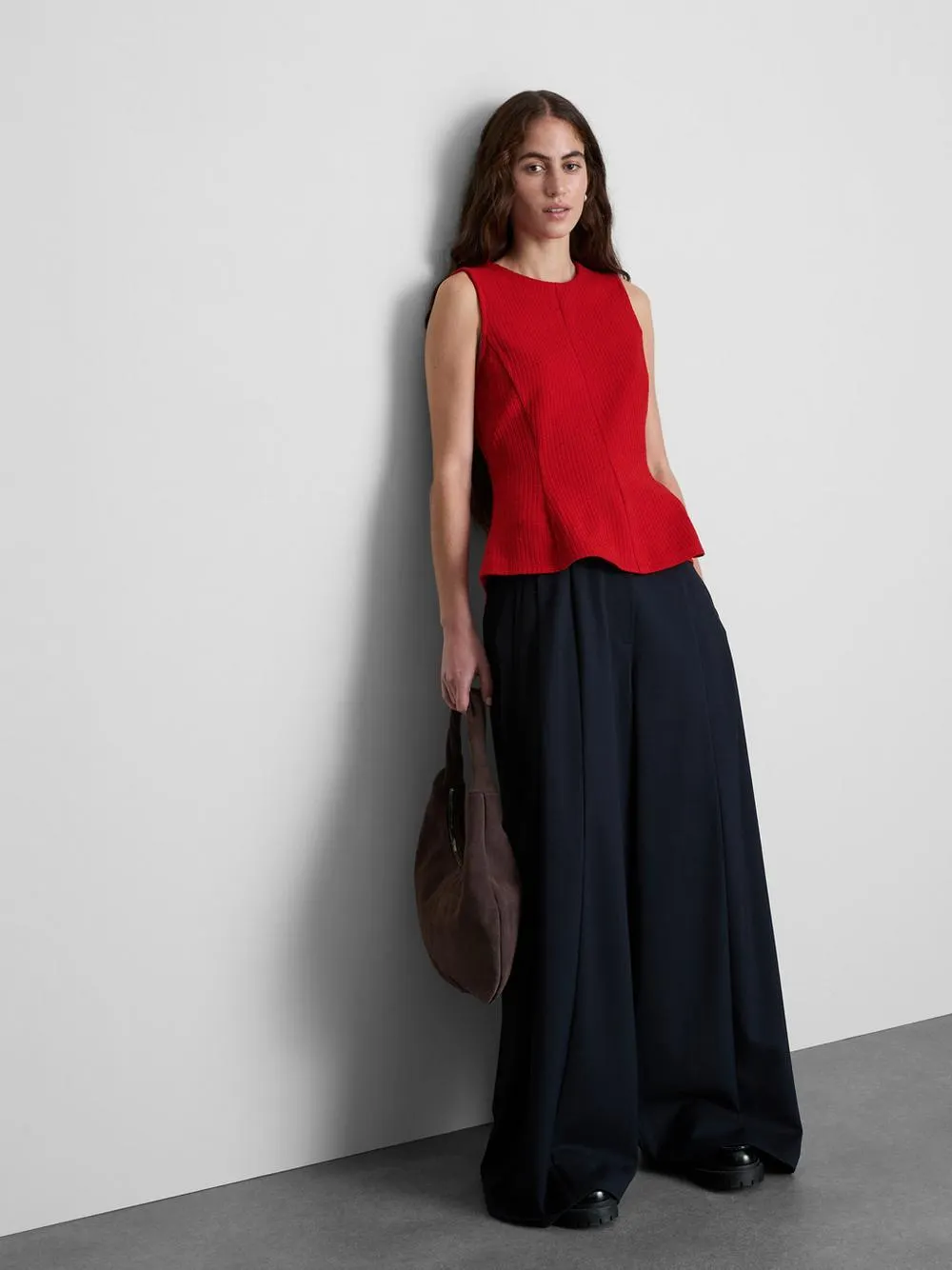 Sleeveless Peplum Top