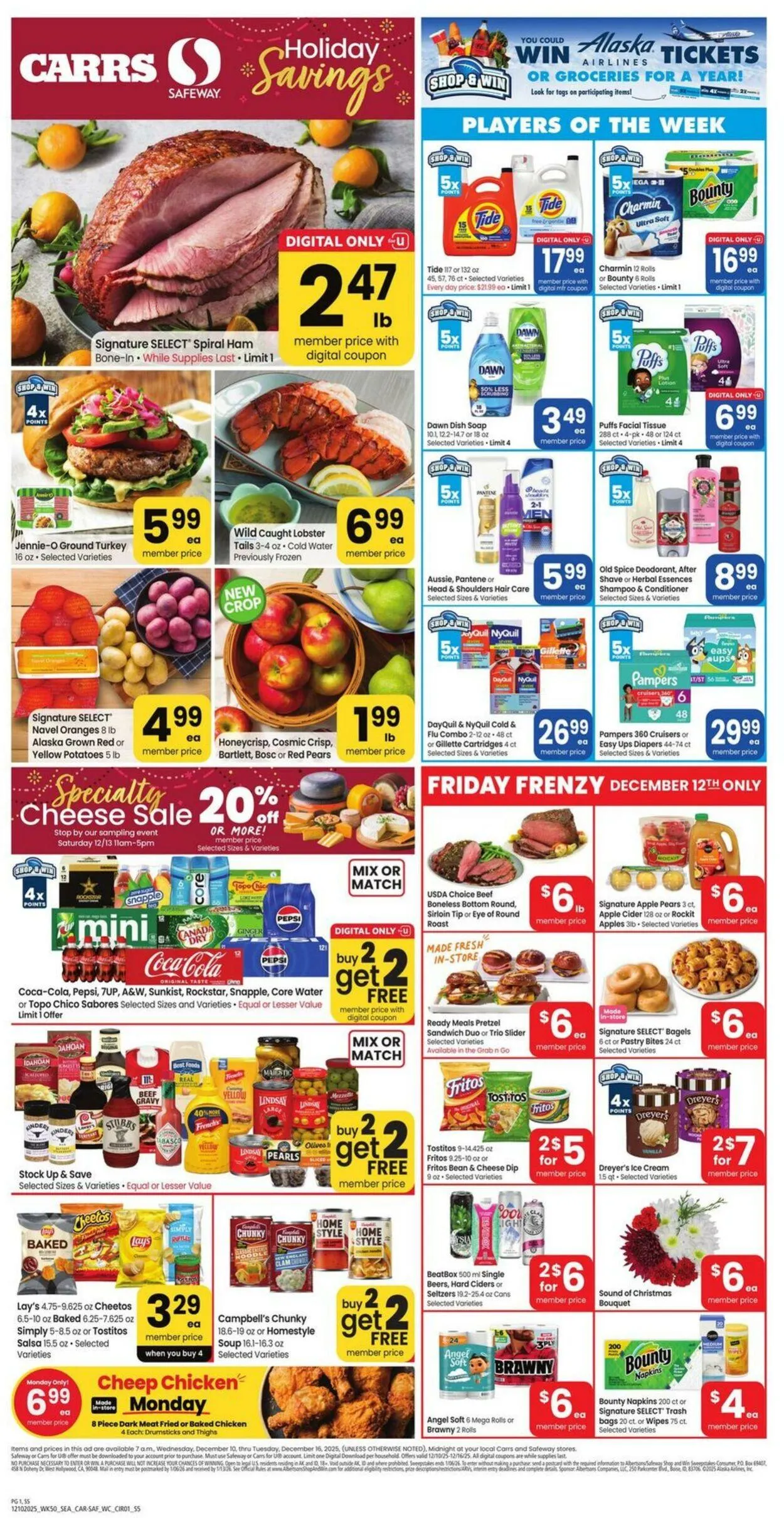 Weekly ad Carrs from December 10 to December 16 2025 - Page 1