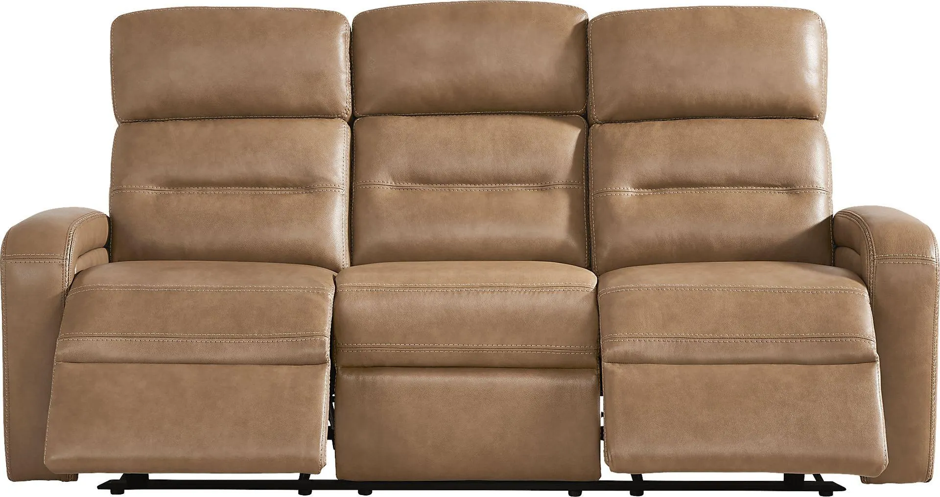 Sierra Madre Leather Non-power Reclining Sofa