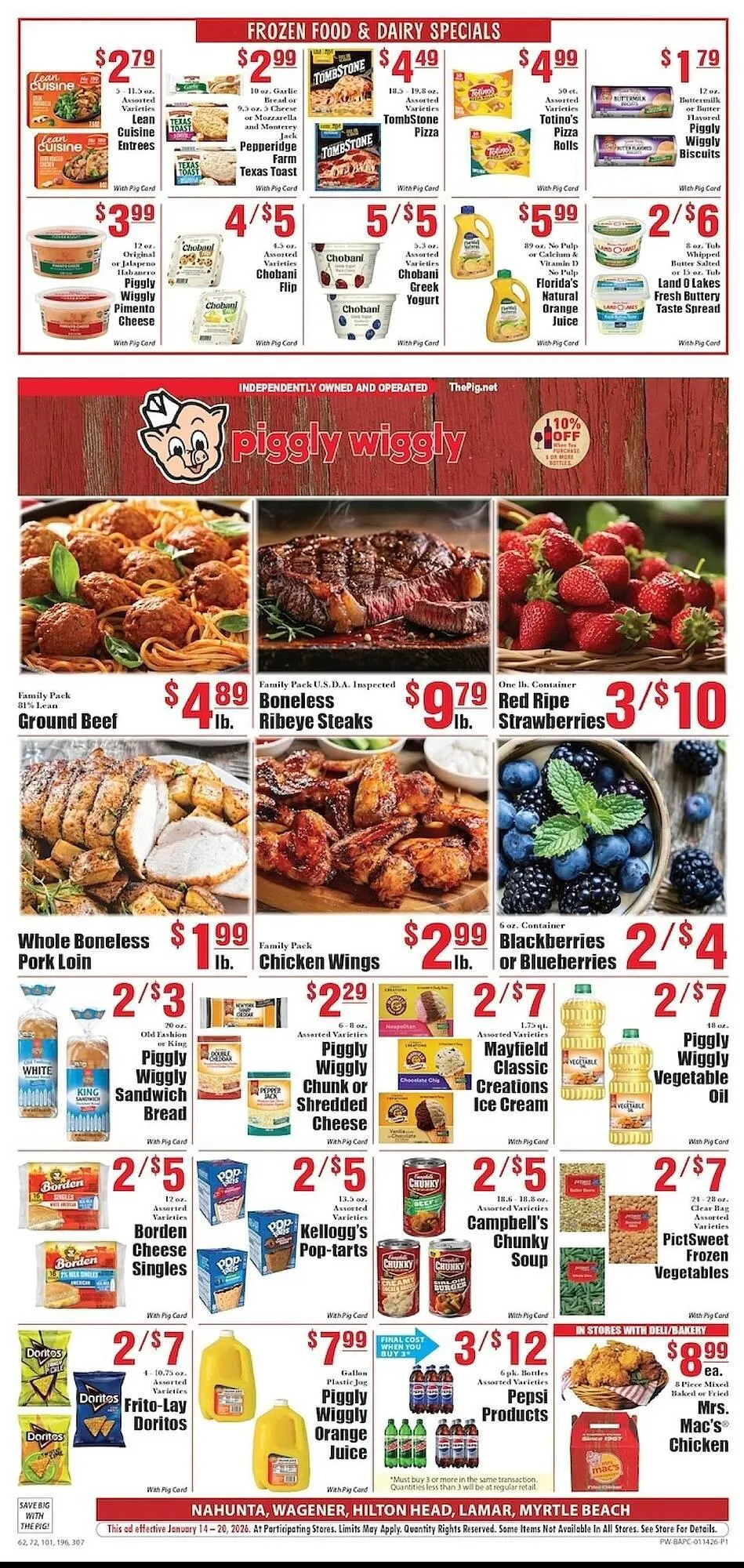 Weekly ad Piggly Wiggly weekly ad from January 14 to January 20 2026 - Page 1