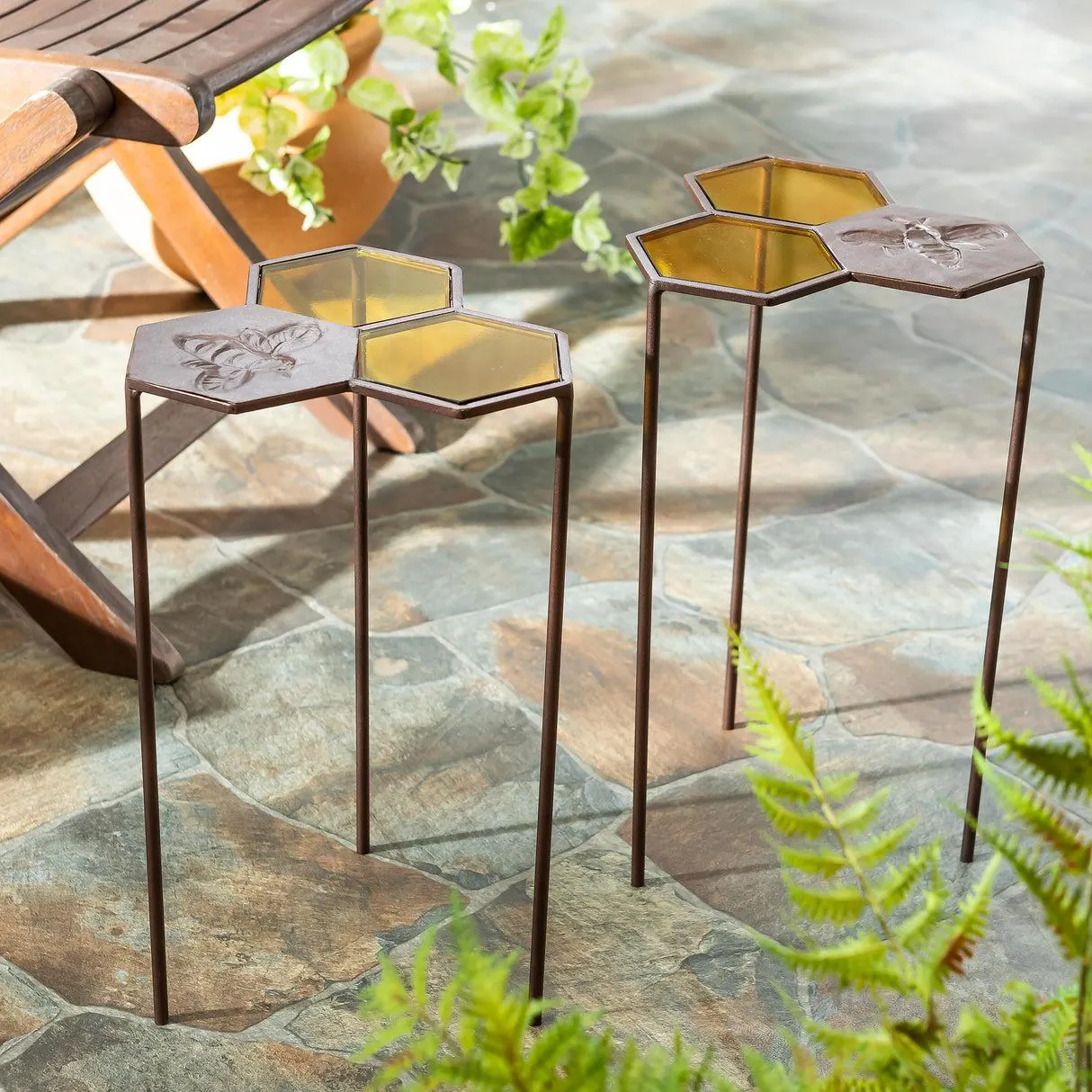 Honeycomb Bee Drink Table, Set