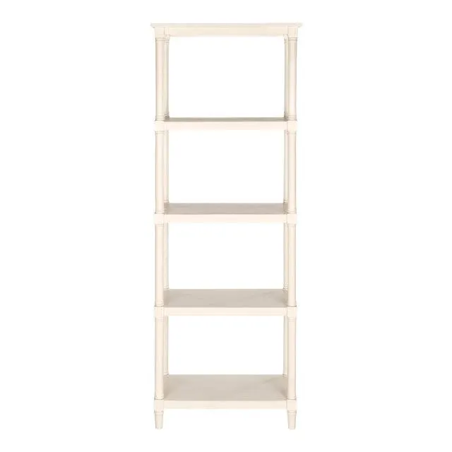 5 Tier Bookcase, Seashell White