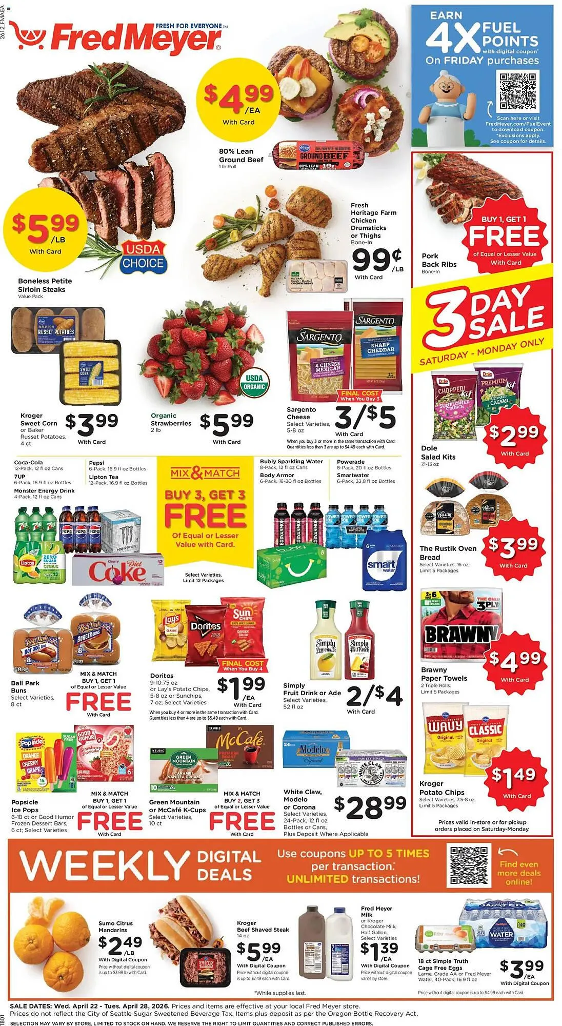 Weekly ad Fred Meyer weekly ad from April 22 to April 29 2026 - Page 1