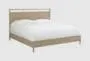 Benedict Queen Natural Wood Platform Bed With USB