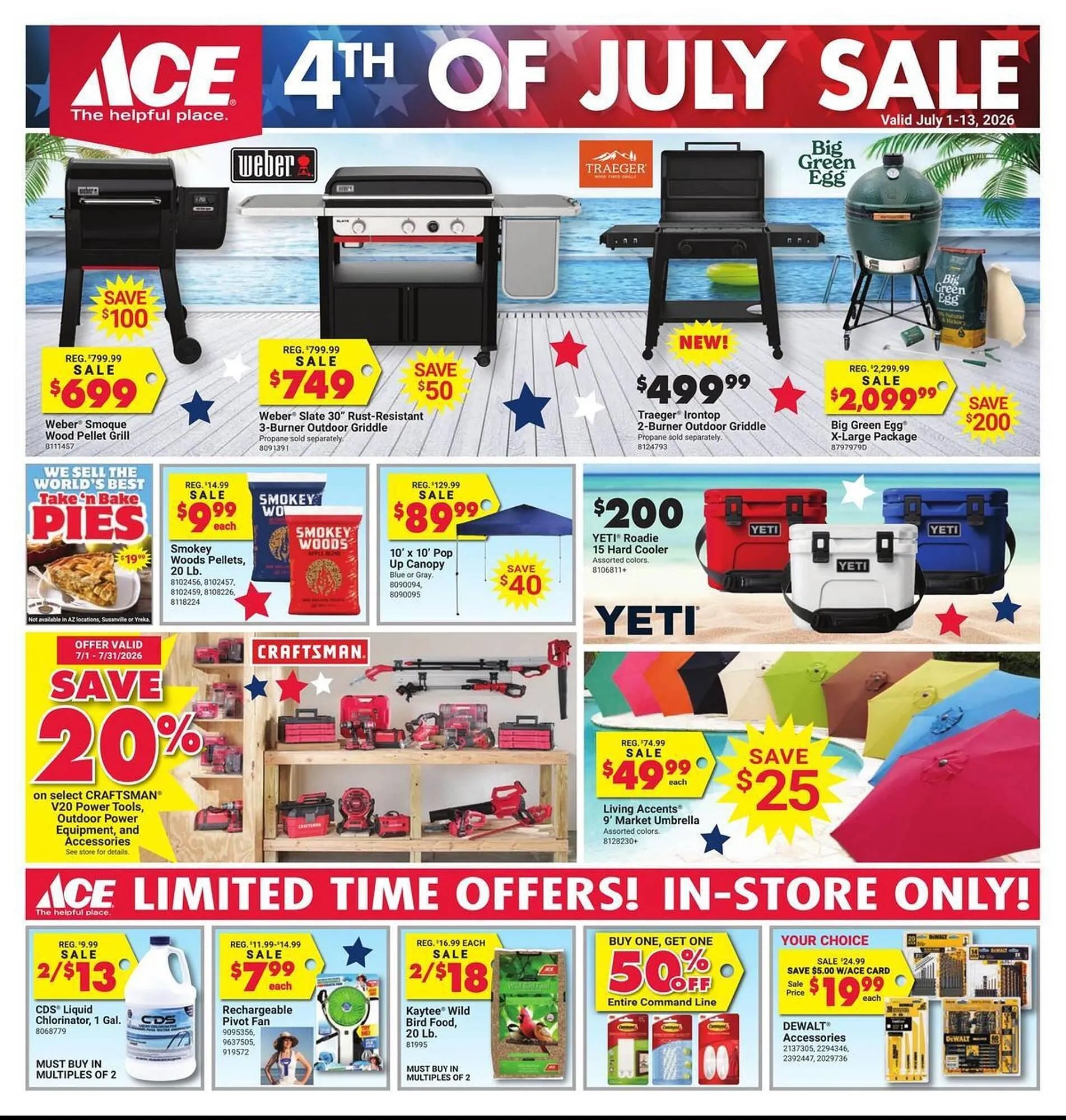 Weekly ad Ace Hardware flyer from July 1 to July 13 2026 - Page 1