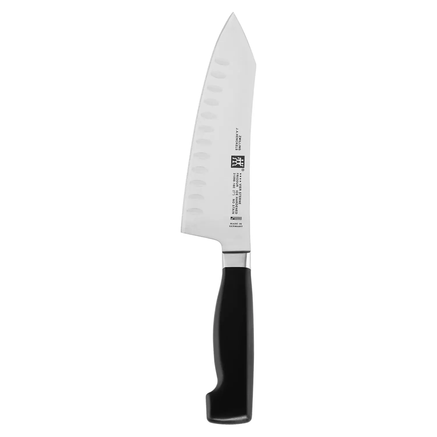 Zwilling J.A. Henckels Four Star Hollow-Edge Rocking Santoku, 7"
