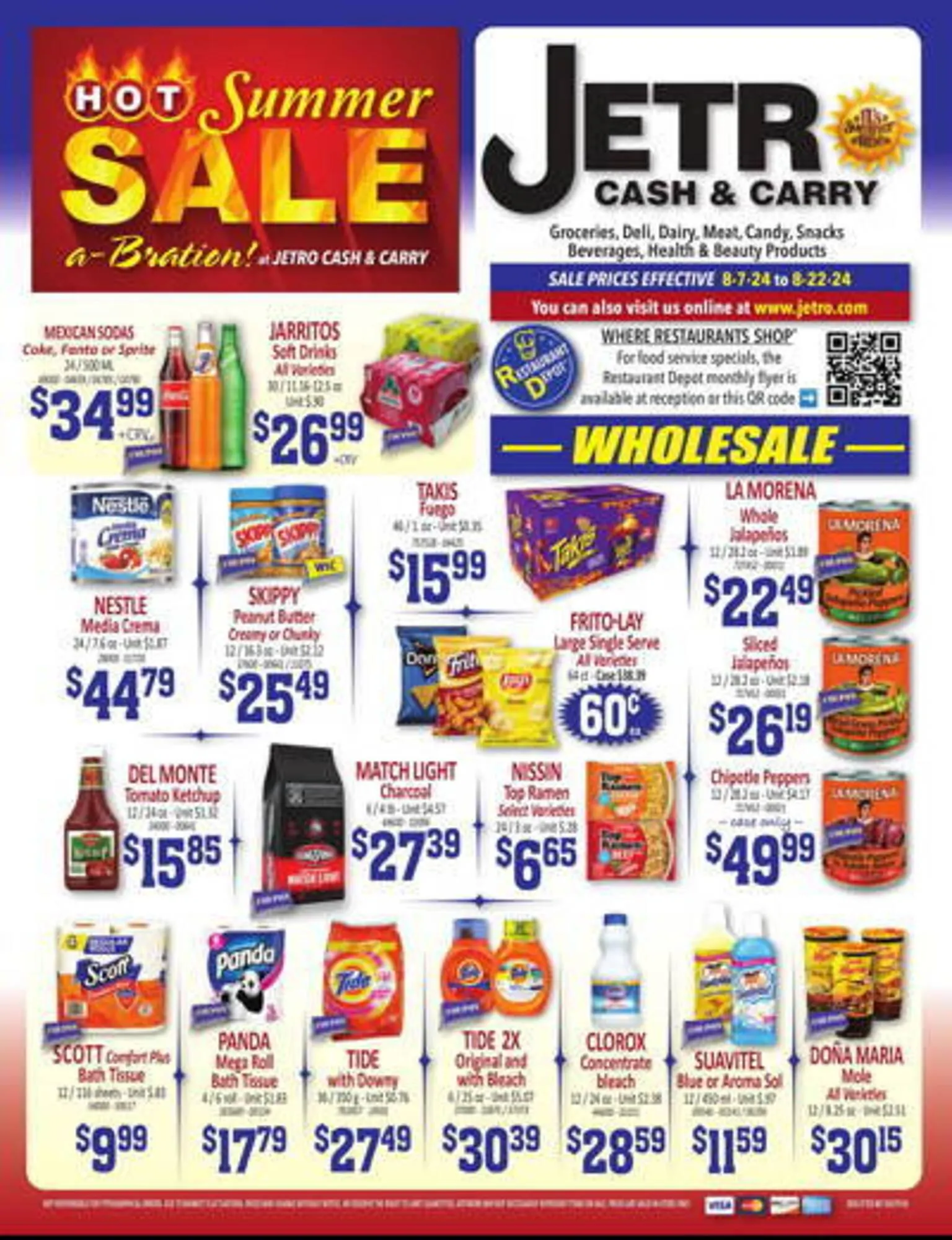 Weekly ad Jetro Weekly Ad from August 7 to August 22 2024 - Page 1