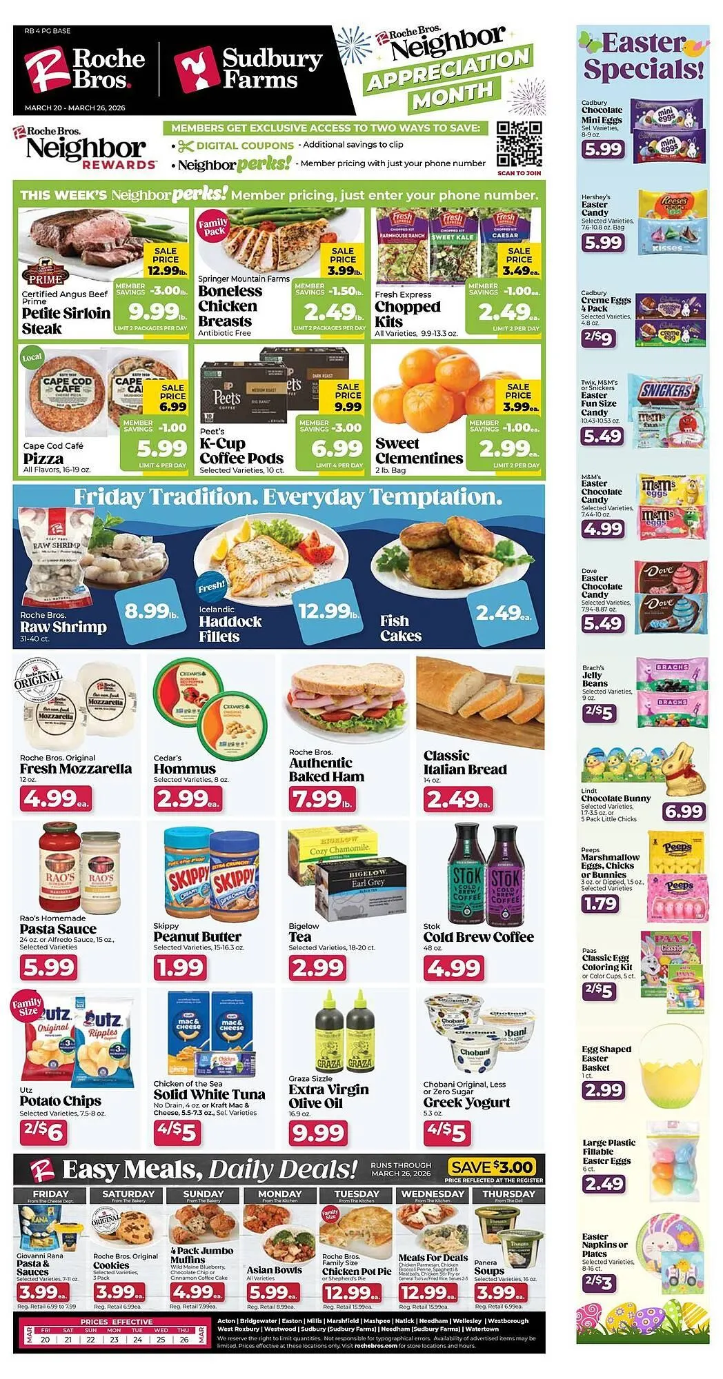 Weekly ad Roche Bros weekly ad from March 20 to March 26 2026 - Page 1