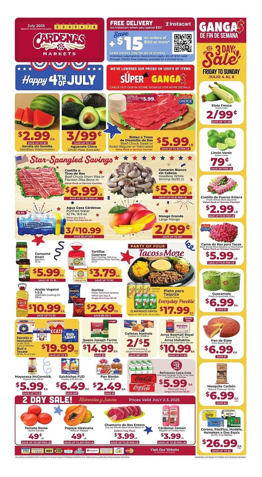 Weekly ad Cardenas Weekly Ad from July 2 to July 8 2025 - Page 1