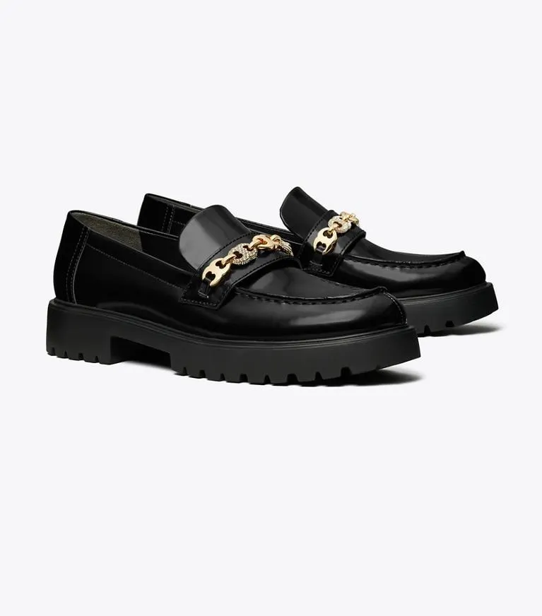 PAVÉ GEMINI LINK LUG LOAFER