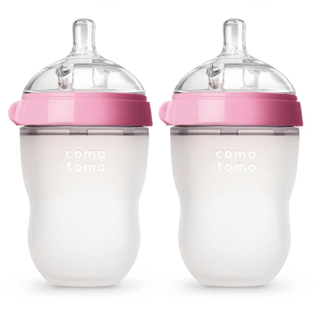 Comotomo Baby Bottle, 8oz, Pink