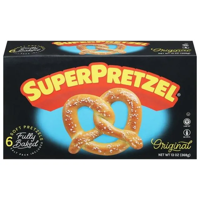 SUPERPRETZEL® - Soft Pretzels Original Frozen - 6CT