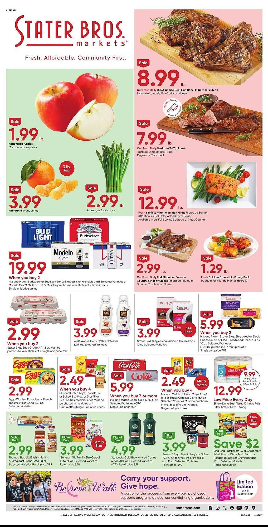 Weekly ad Stater Bros weekly ad from September 17 to September 23 2025 - Page 1