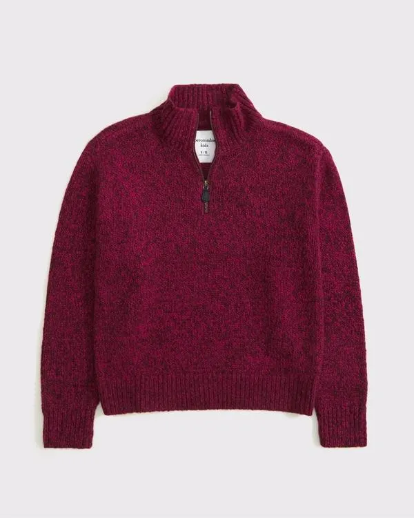 half-zip mockneck sweater