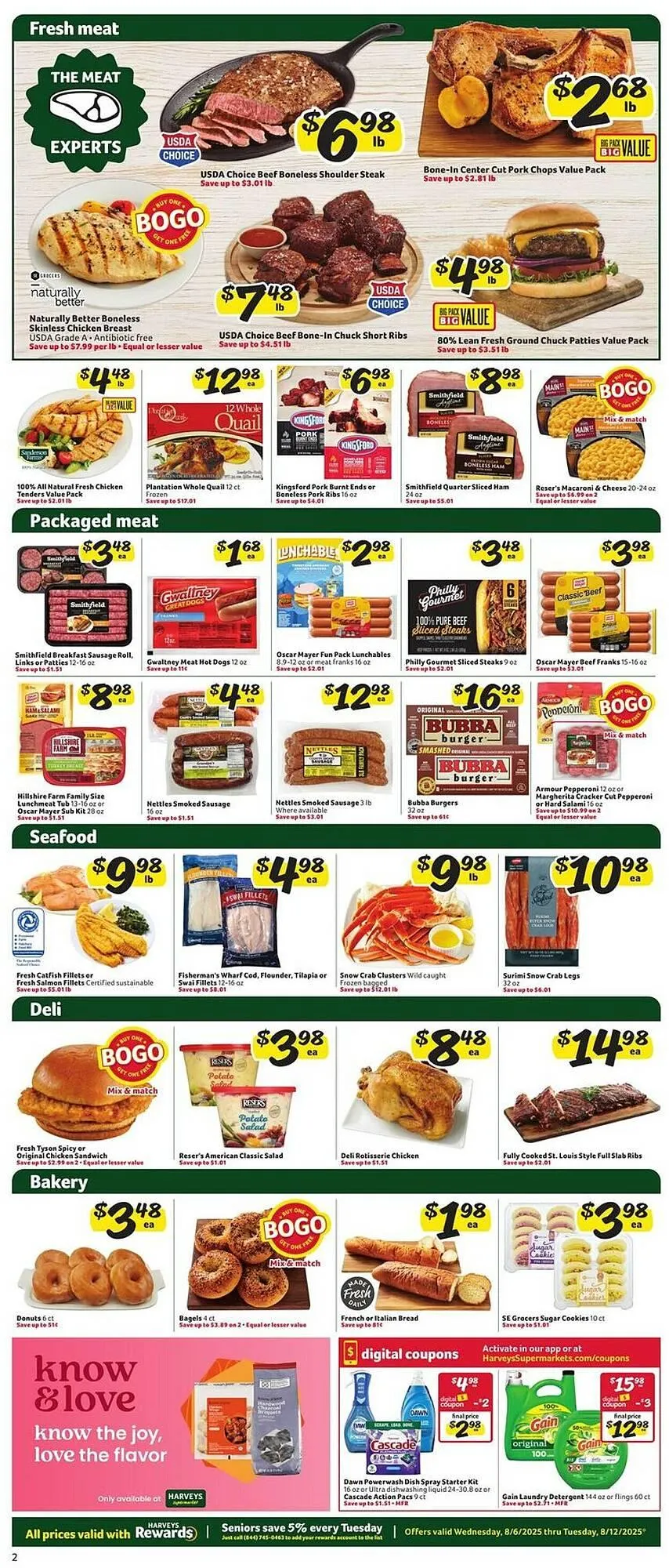 Weekly ad Harveys Supermarkets Weekly Ad from August 6 to August 12 2025 - Page 4