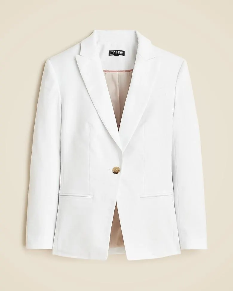 Alexandra blazer in stretch linen blend
