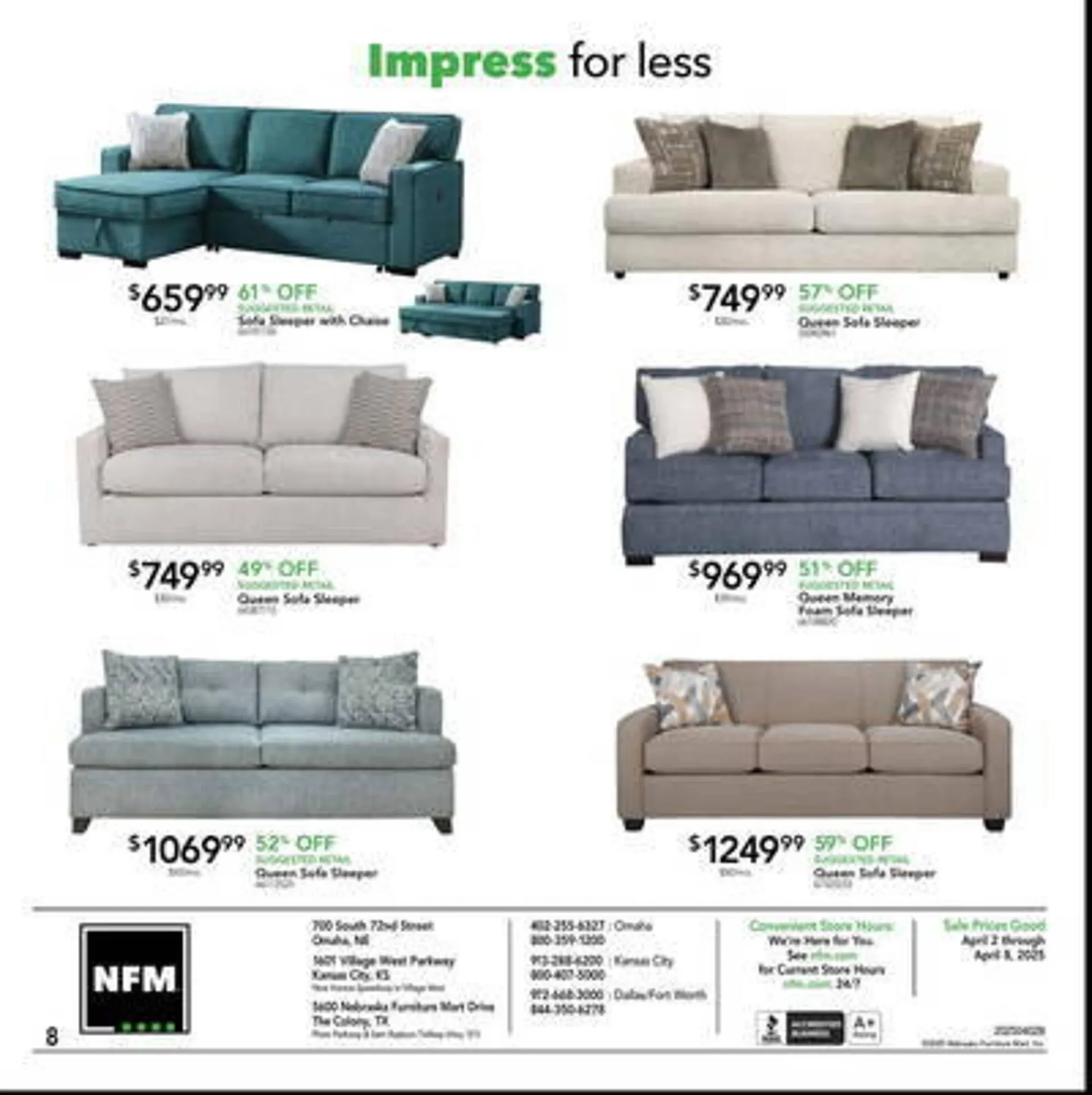 Weekly ad Nebraska Furniture Mart Weekly Ad from April 2 to April 9 2025 - Page 8