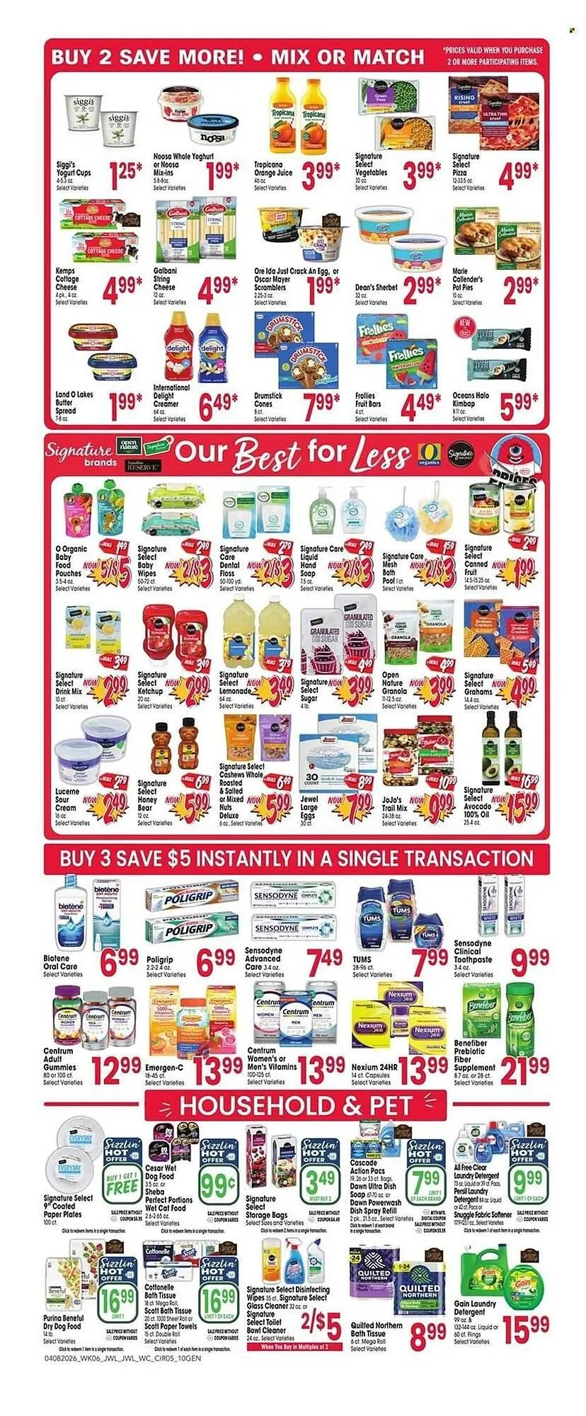 Weekly promotion Jewel-Osco weekly ad spanning from April 8 to April 14 2026 - Page 5 for Catalogue 365