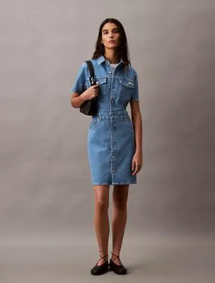 Denim Trucker Dress