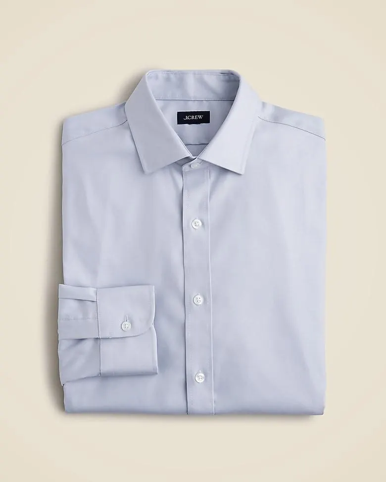 Slim Bowery performance stretch dress shirt with spread collar
