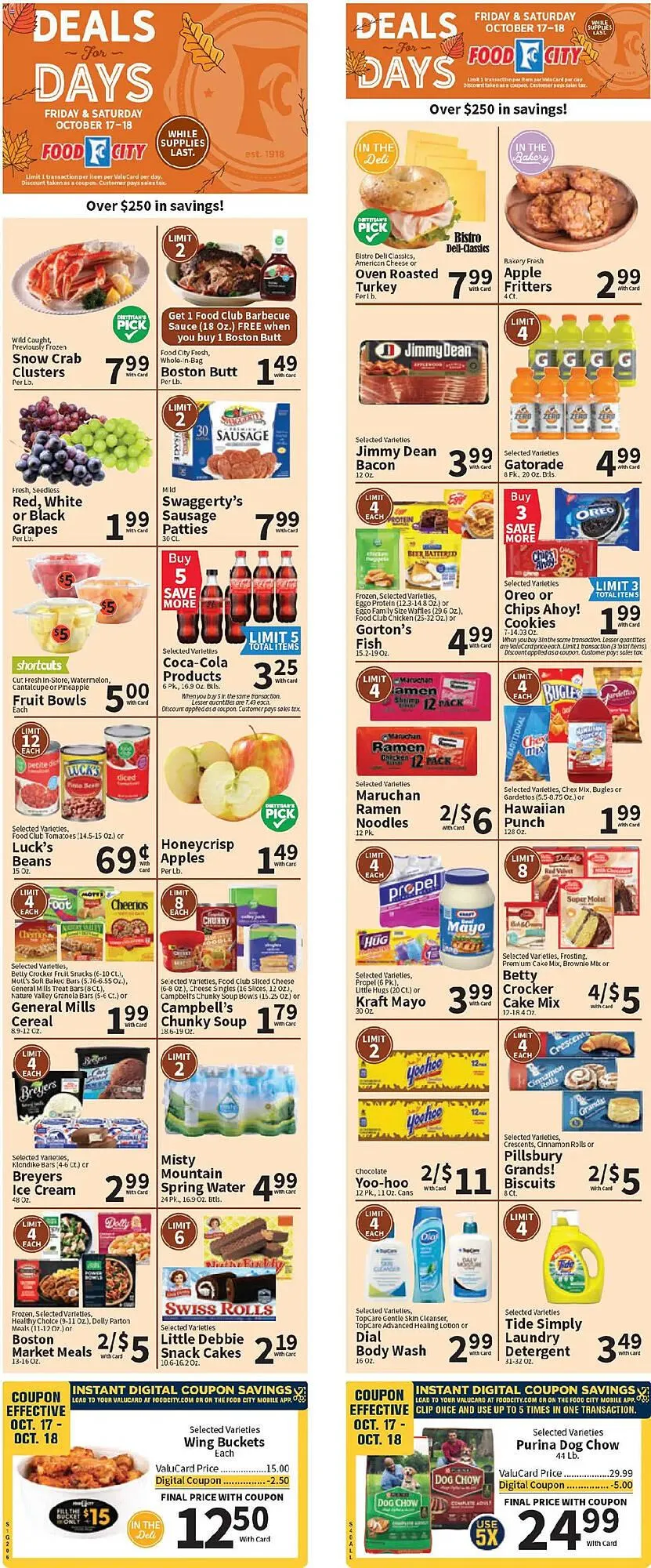 Weekly ad Food City weekly ad from October 17 to October 19 2025 - Page 1