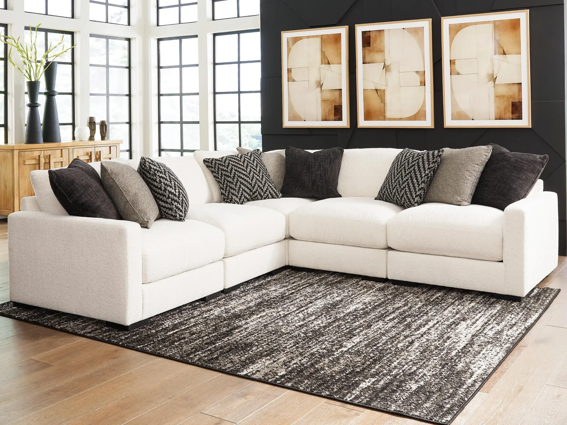Elissa Court 5-Piece Next-Gen Nuvella™ Performance Fabric Modular Sectional