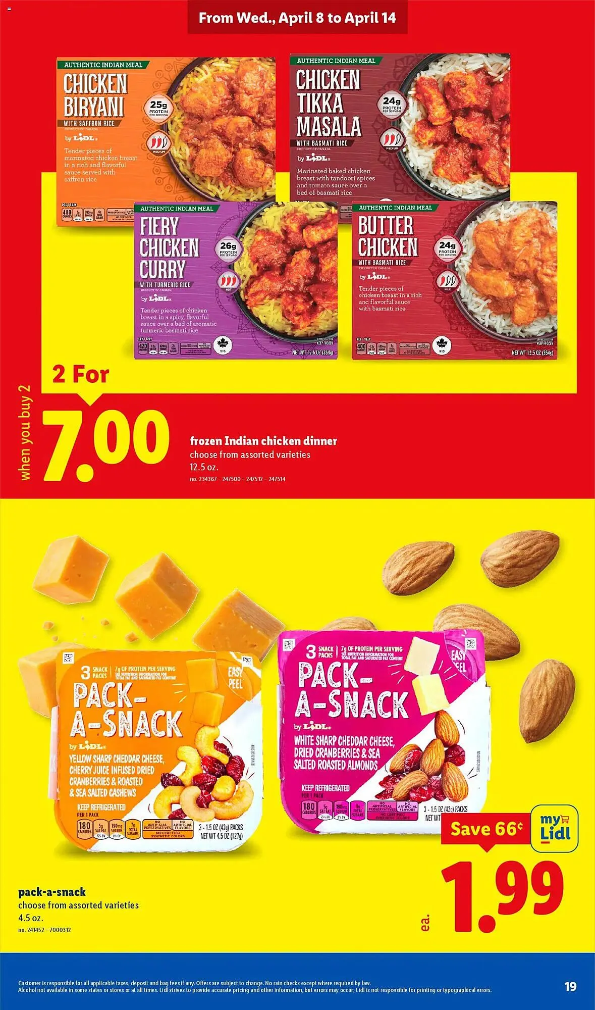 Weekly promotion Lidl weekly ad spanning from April 8 to April 14 2026 - Page 19 for Catalogue 365