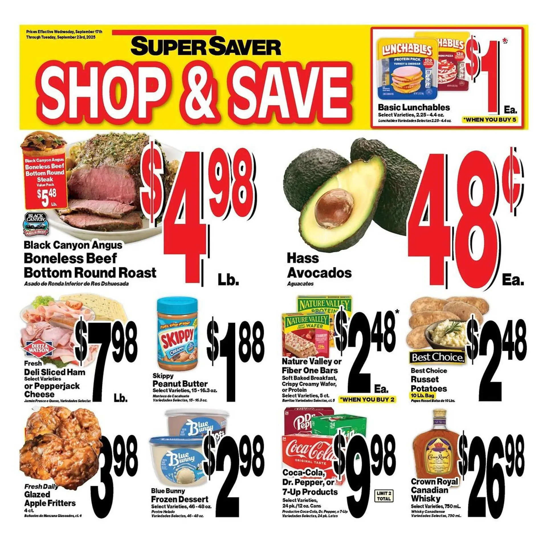 Weekly ad Super Saver weekly ad from September 17 to September 23 2025 - Page 1