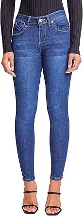 YMI Women's Sustainable Wannabettabutt Skinny Jeans