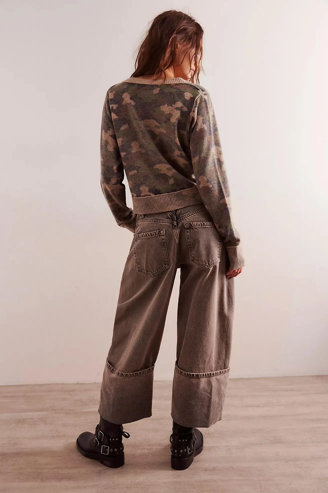 We The Free Olsen Cuffed Crop Barrel Jeans