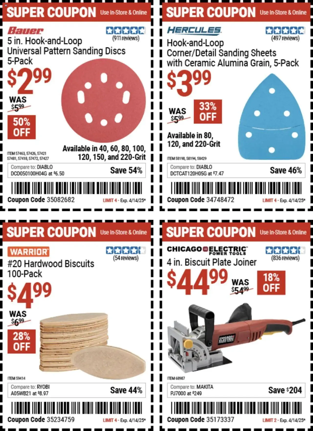 Weekly ad Harbor Freight Spring Coupons from March 24 to April 14 2025 - Page 3