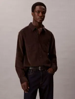 Corduroy Relaxed Button-Down Shirt