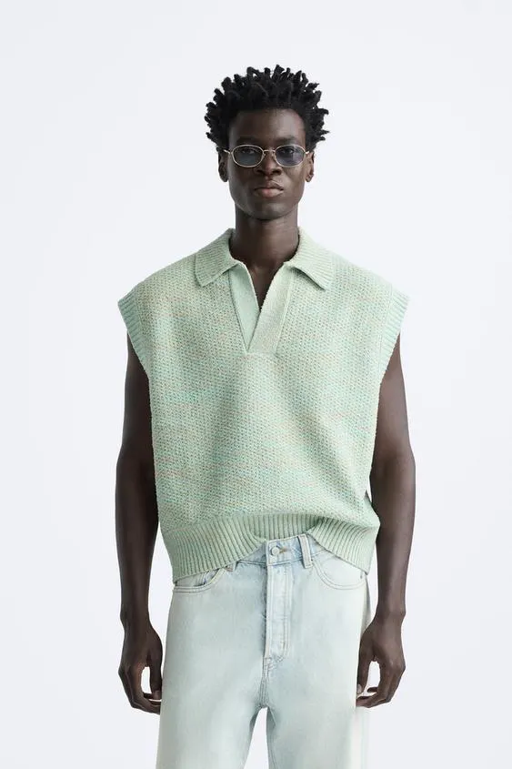 BOXY FIT KNIT VEST