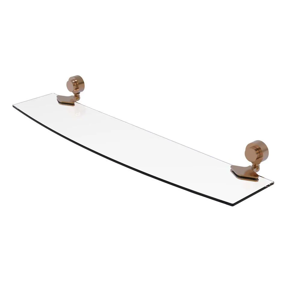 Allied Brass Venus 24" Brushed Bronze Glass Bathroom Shelf