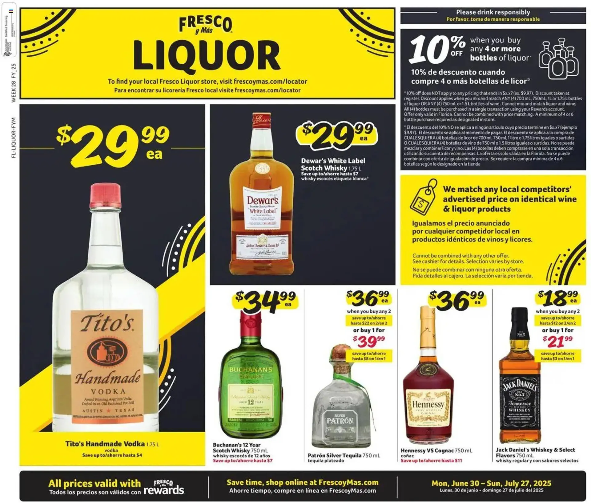 Weekly ad Fresco y Más Weekly Ad from June 30 to July 28 2025 - Page 1