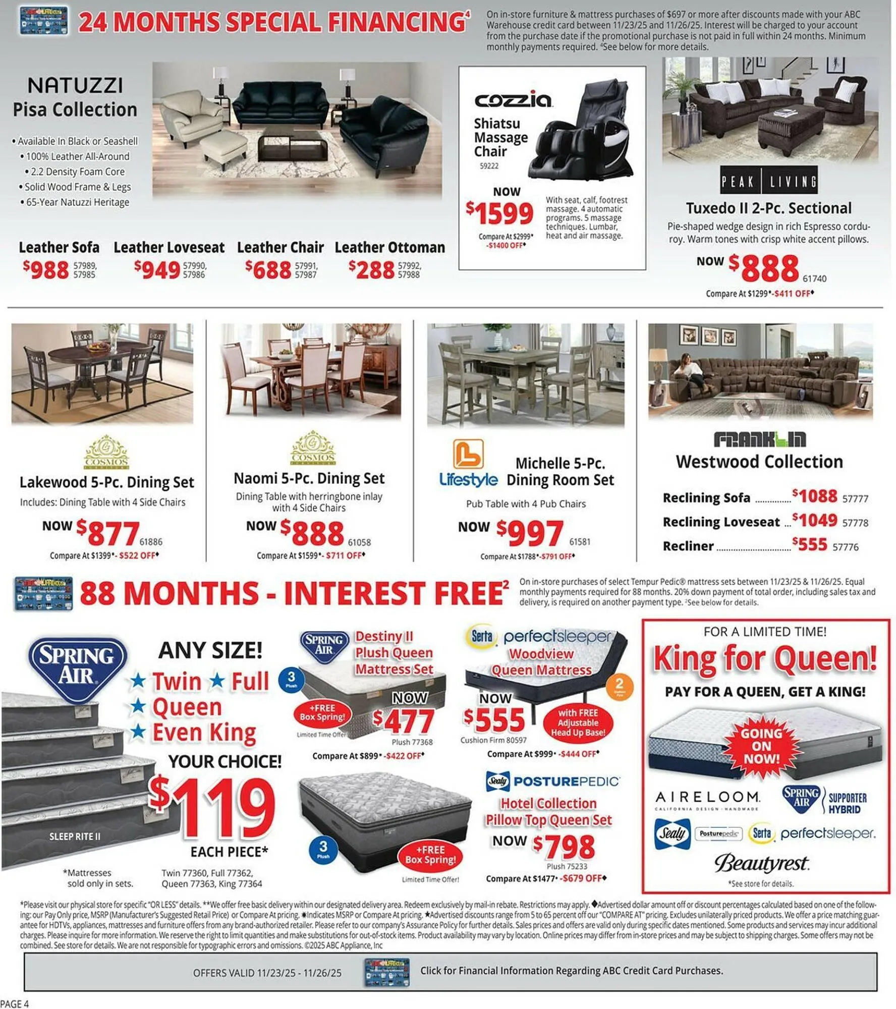 Weekly ad ABC Warehouse weekly ad from November 23 to November 29 2025 - Page 4