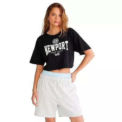 Juniors’ Aeropostale Destination Cropped Graphic Tee