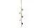 Tubular Hanging Lamp in Patinated and Lacquered Brass